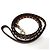 Valentino Brown Leather Studded Pet Lead