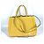 Bolso de hombro de cuero amarillo Fendi - vista 2