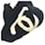 CHANEL Dekacoco CC Coco Mark Tippet Scarf da Donna Nero Bianco