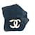 CHANEL Dekacoco CC Coco Mark Tippet Scarf da Donna Nero Bianco - vista 7
