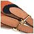 Hermès Tracolla Hermes Bandouliere Sangle Flipper Ball 25mm Nero Arancione - vista 3