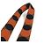 Hermès Tracolla Hermes Bandouliere Sangle Flipper Ball 25mm Nero Arancione - vista 6