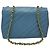 Chanel Coco Mark Bias Stitch Chain pelle Large Blu - vista 2