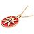 Collana Christian Dior Dior Rose des Vents Rosso D'oro - vista 4