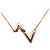 Collana Louis Vuitton LV Vault Upside Down in oro rosa 18K D'oro