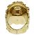 Gucci Lion Head Metal Stone Gold Ring Golden - Ansicht 4