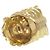 Gucci Lion Head Metal Stone Gold Ring Golden - Ansicht 9