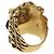 Gucci Lion Head Gold Band Ring Ring Golden - Ansicht 7
