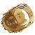 Gucci Lion Head Gold Band Ring Ring Golden - Ansicht 9