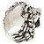 Gucci Lion Head Silver Band Ring Ring Silber - Ansicht 9