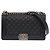Borsa a tracolla Chanel Boy 25 in agnello Nero