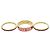 Christian Dior Code Triple Band Ring Pink Golden