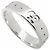 Anillo Icon Band de GUCCI en oro blanco de 18K