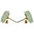 Orecchini Chanel Coco Mark Turnlock in Plastica Verde  - vista 5