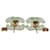 Orecchini Chanel Coco Mark Turnlock in Plastica Verde  - vista 6