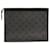 Louis Vuitton Monogram Eclipse Pochette Voyage Marrone Nero - vista 3