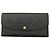 Cartera Louis Vuitton Portefeuille Emilie Monogram Empreinte Negro Beige