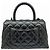 Borsa a tracolla Chanel Matelassé XS in pelle di vitello invecchiata Metallico - vista 6