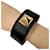 Hermès Medor Bangle Black and Brown Leather  - view 4