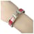 Hermès Bracciale Click H Hermes Argento Rosa  - vista 4