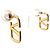 Orecchini pendenti Valentino Garavani V-logo Signature Gold D'oro - vista 3