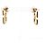 Orecchini pendenti Valentino Garavani V-logo Signature Gold D'oro - vista 4