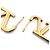 Orecchini pendenti Valentino Garavani V-logo Signature Gold D'oro - vista 7