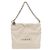 Borsa a tracolla Chanel 22 Chain Coco Mark in pelle Bianco