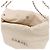 Borsa a tracolla Chanel 22 Chain Coco Mark in pelle Bianco - vista 10