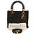 Borsa a mano Christian Dior Lady Cannage in pelle Nero