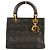 Borsa a mano Christian Dior Lady Cannage in pelle Nero - vista 3