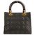 Borsa a mano Christian Dior Lady Cannage in pelle Nero - vista 4