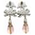 Orecchini Chanel CC Ribbon Argento Rosa - vista 3