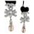 Orecchini Chanel CC Ribbon Argento Rosa - vista 5