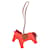Hermès Hermes Rodeo MM Leather Accessory Bag Charm Pink Red  - view 4