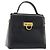Borsa Salvatore Ferragamo Gancini in pelle nera e oro Auth 191365 Nero D'oro