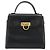 Borsa Salvatore Ferragamo Gancini in pelle nera e oro Auth 191365 Nero D'oro - vista 13