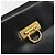 Borsa Salvatore Ferragamo Gancini in pelle nera e oro Auth 191365 Nero D'oro - vista 18