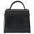 Borsa Salvatore Ferragamo Gancini in pelle nera e oro Auth 191365 Nero D'oro - vista 2