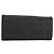 CHANEL Neue Travel Long Wallet Nylon Schwarz Silber CC Auth bs36031