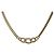 Collana Christian Dior con strass metallizzato color oro Auth ka5106