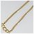 Collana Christian Dior con strass metallizzato color oro Auth ka5106 - vista 10