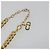 Collana Christian Dior con strass metallizzato color oro Auth ka5106 - vista 13