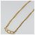 Collana Christian Dior con strass metallizzato color oro Auth ka5106 - vista 4