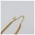 Collana Christian Dior con strass metallizzato color oro Auth ka5106 - vista 6
