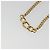 Collana Christian Dior con strass metallizzato color oro Auth ka5106 - vista 9
