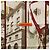 Hermès HERMES Carré 70 Sciarpa "QUAND SOUDAIN" Seta Rossa Auth 190192M Rosso - vista 6
