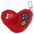 LOUIS VUITTON Charm per borsa Monogram LV Lucky Heart Rosso Argento M03171 Auth 191543SM Monogramma - vista 2