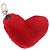 LOUIS VUITTON Charm per borsa Monogram LV Lucky Heart Rosso Argento M03171 Auth 191543SM Monogramma - vista 6