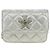 CHANEL Matelasse Chain Shoulder Bag Lamb Skin Silver CC Auth 190674SAM Argento - vista 13